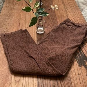 Leopard print NYJD jeans